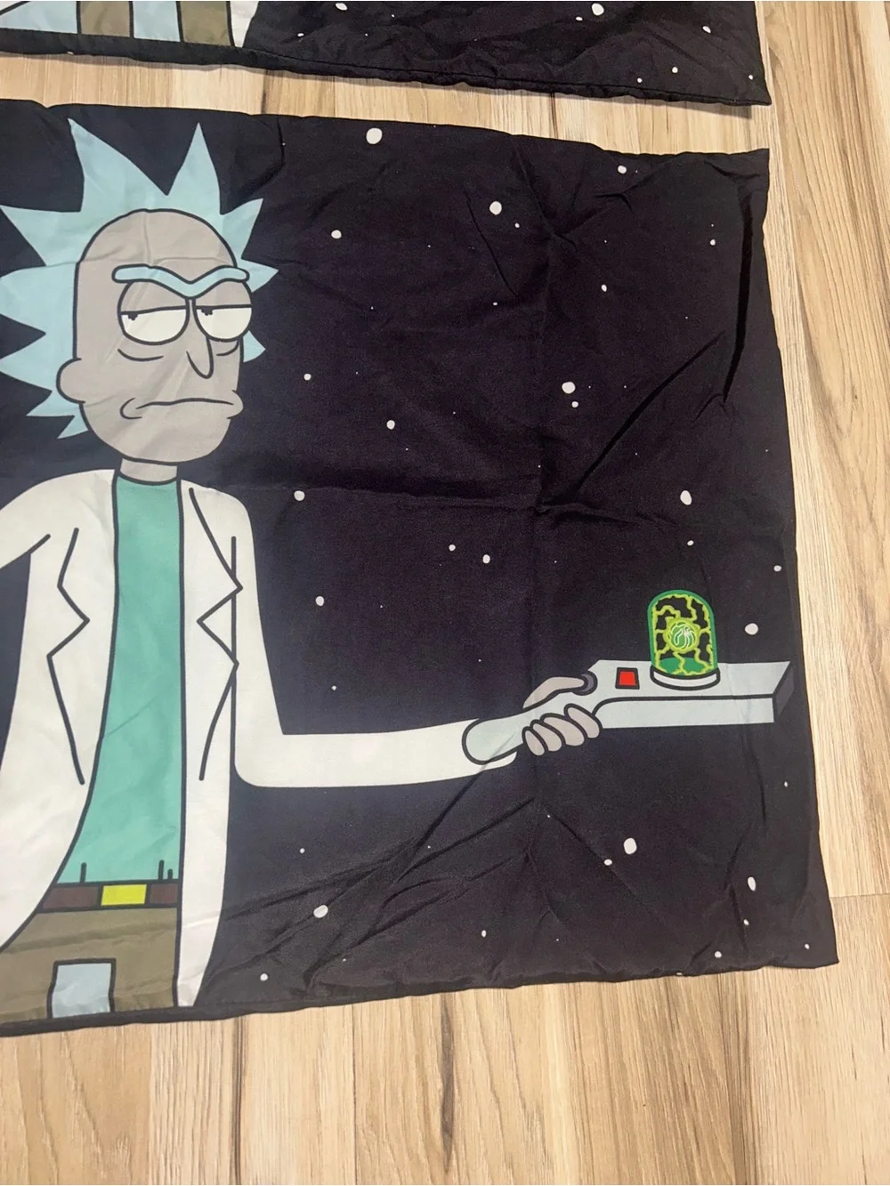 Rick and Morty Black Cartoon Pillowcase Set - 2-Piece